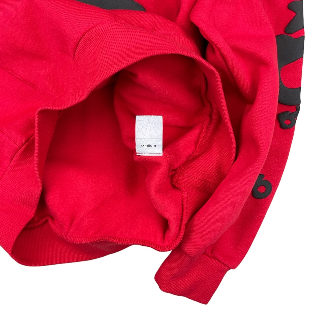 Sp5der Beluga Pullover Hoodie Red | Spider Worldwide - Picture 5 of 6